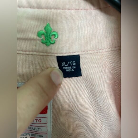 Robert Graham Peach Casual Button Short Sleeve Down Shirt Sz XL - Picture 3 of 7